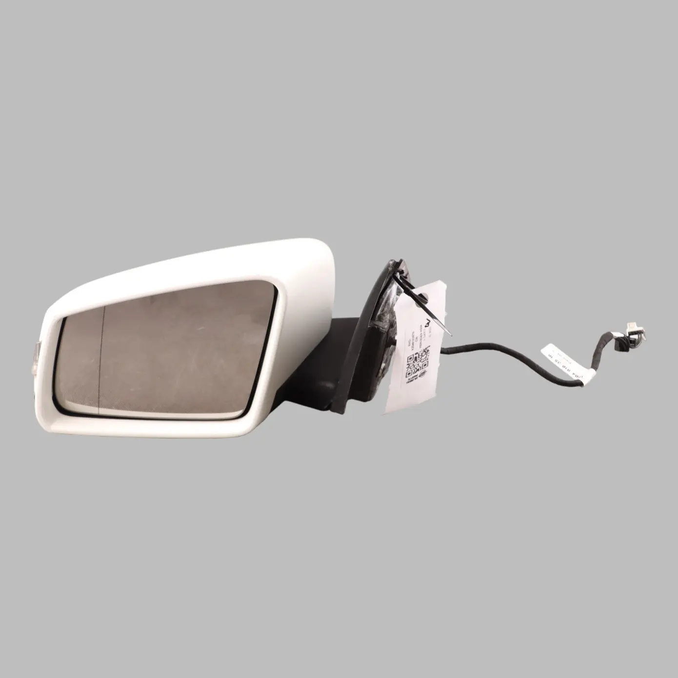 Mercedes W204 Wing Mirror Door Left N/S Power Fold Auto Dip Calcite White - 650
