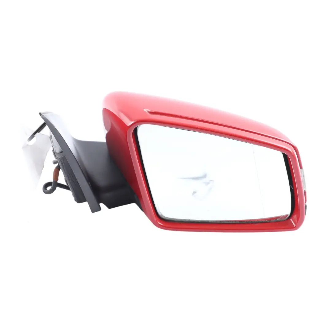 Mercedes W204 Wing Mirror Right O/S Power Fold Auto Dip Fire Opal Red - 590