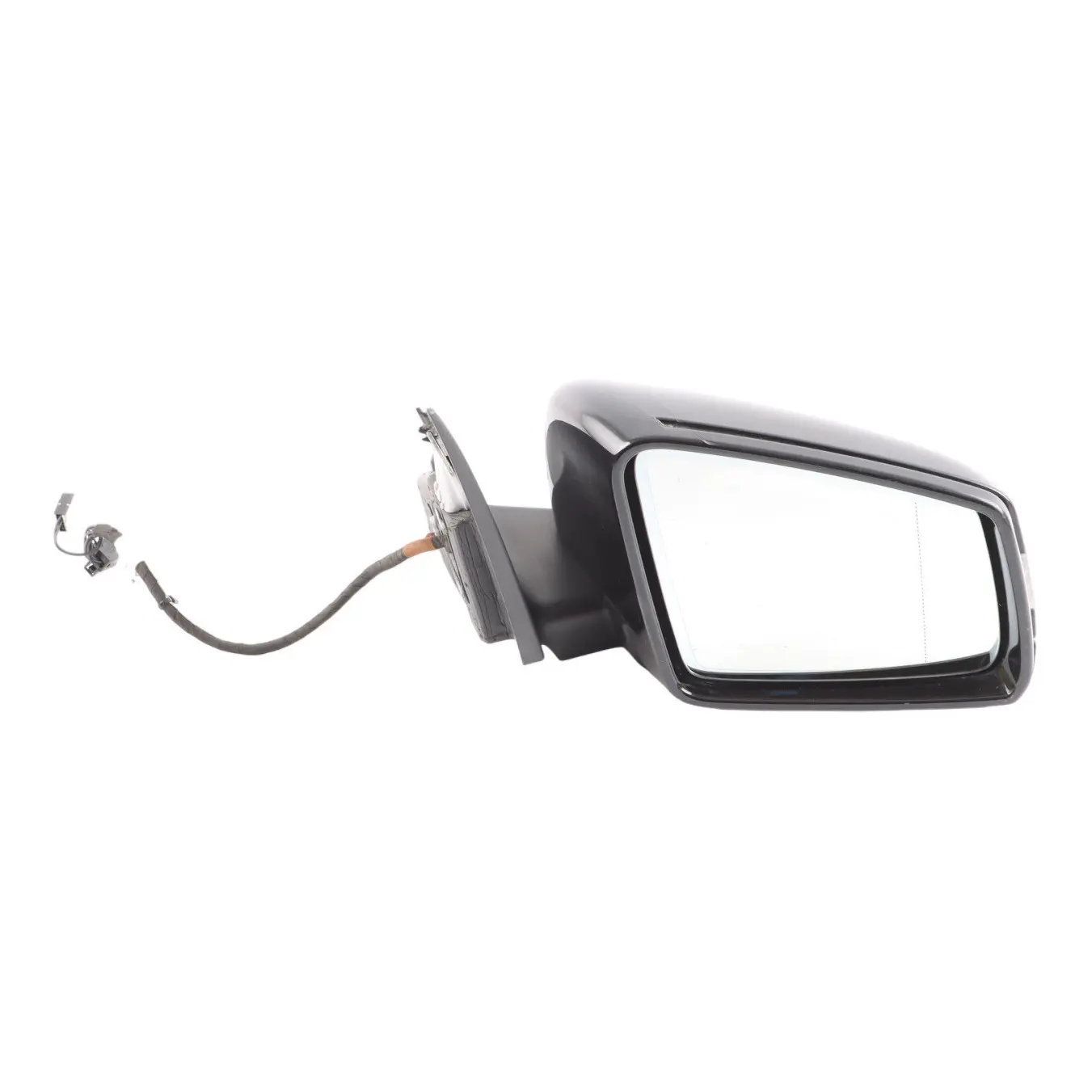 Wing Mirror Mercedes W204 Door Right O/S Power Fold Auto Dip Obsidian Black 197