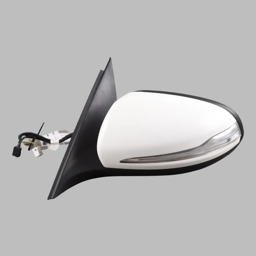 Mercedes W205 Wing Mirror Door Left N/S Outside Polar White - 149 - SKU RHD-A2058102502-POL - Part number A2058102502