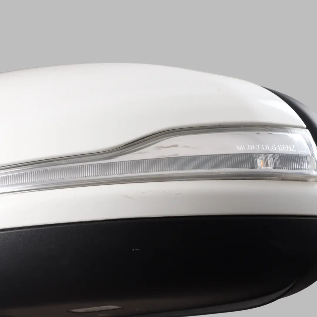 Mercedes W205 Wing Mirror Door Left N/S Outside Polar White - 149 - SKU RHD-A2058102502-POL - Part number A2058102502
