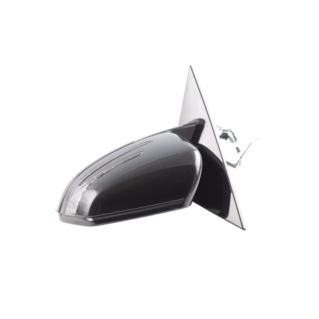 Mercedes C207 Wing Mirror Door Left N/S High Gloss Auto Dip Obsidian Black - 197 - SKU RHD-A2078101976-OB1 - Part number A2078101976