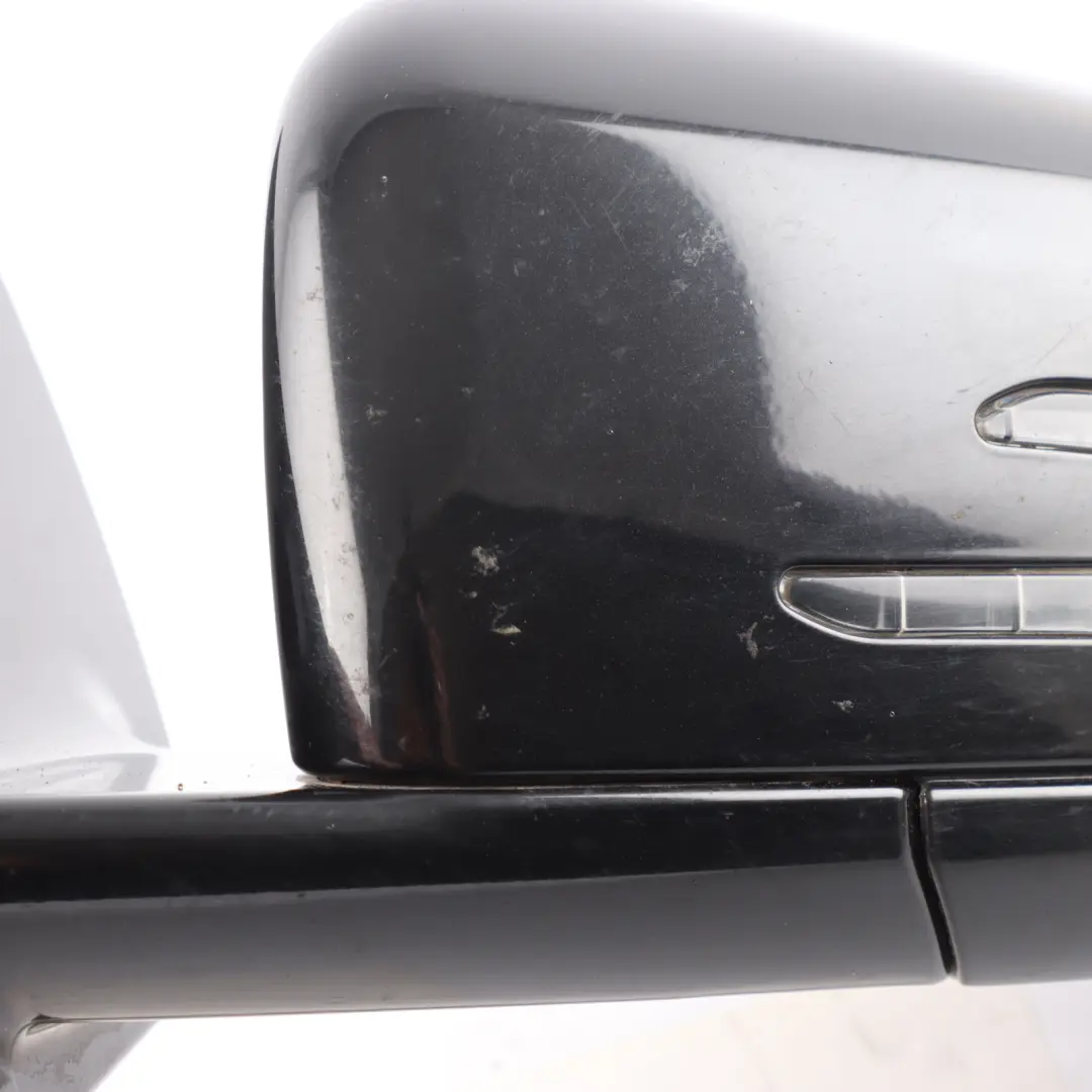 Mercedes C207 Wing Mirror Door Left N/S High Gloss Auto Dip Obsidian Black - 197 - SKU RHD-A2078101976-OB1 - Part number A2078101976