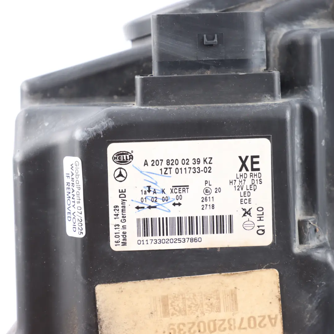 Mercedes C207 Front Lamp Headlight Driver's Side Right O/S - SKU RHD-A2078200639-4 - Part number A2078200239