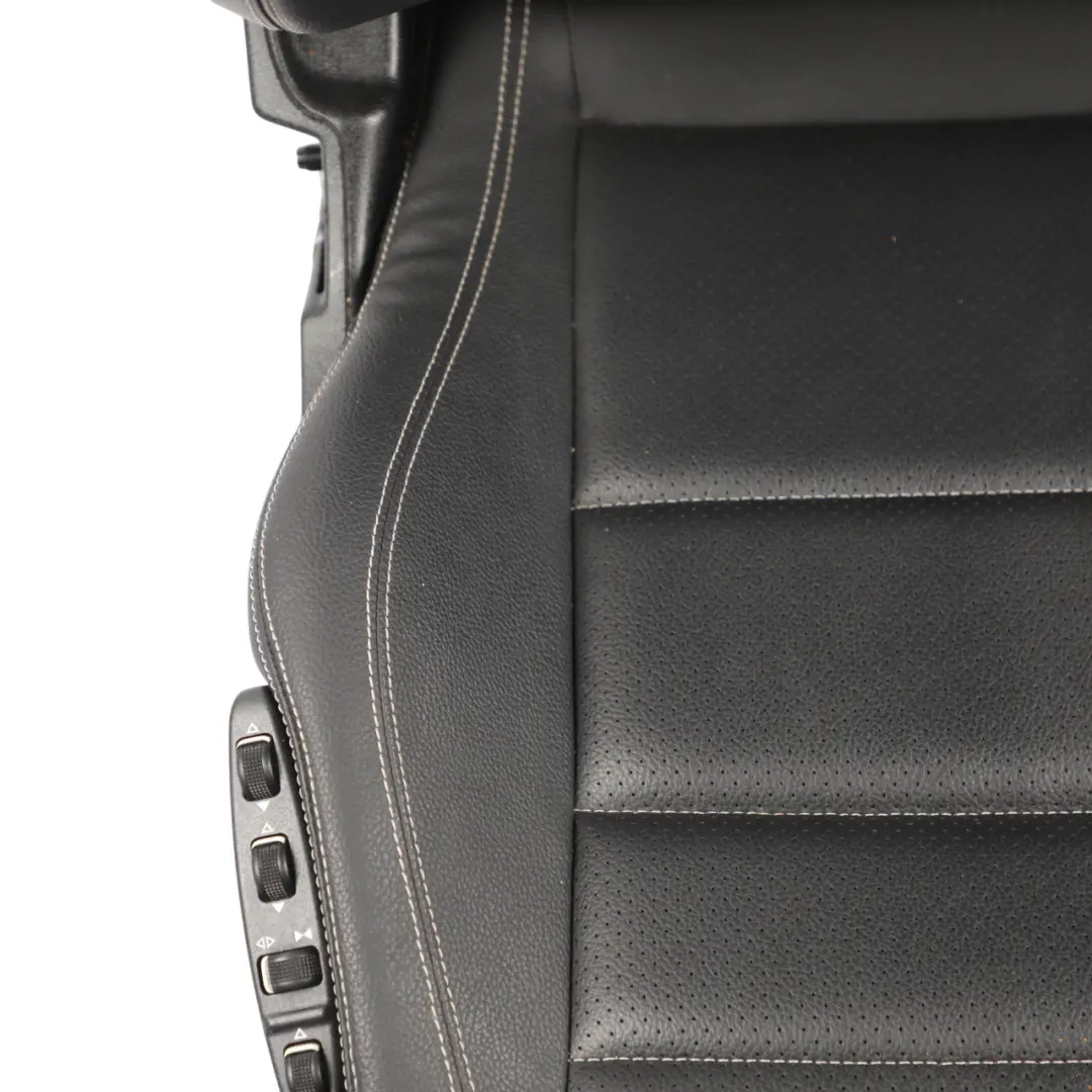 Mercedes W207 A207 Coupe Front Seat Heated Leather Black Multicontour Left N/S - SKU RHD-A2079101547-5 - Part number A2079101547