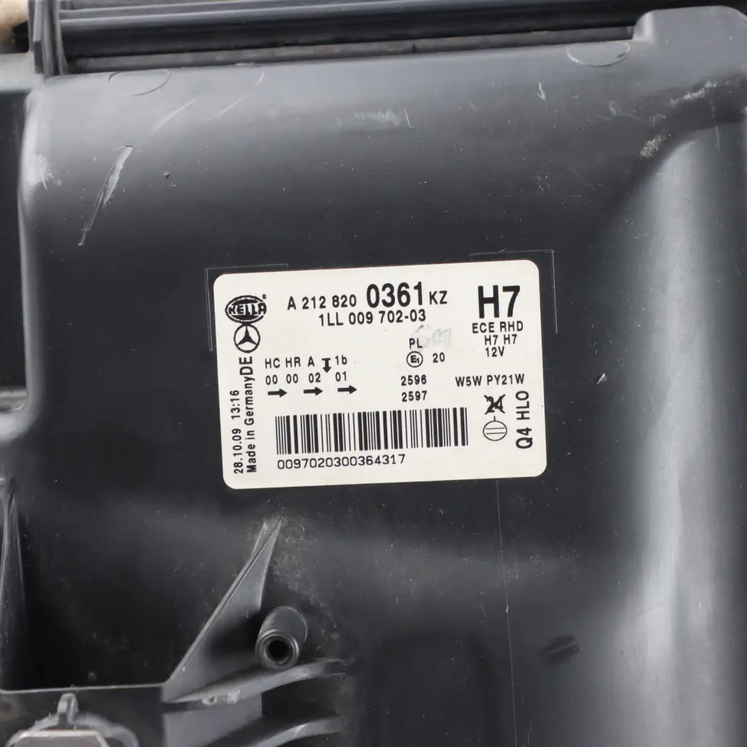 Halogen Headlight Lamp Front Left N/S Passenger Side A2126200191 to Mercedes W212 with Part number A2128200361 Mercedes W212 Halogen Headlight Lamp Front Left N/S Passenger Side A2126200191 - SKU RHD-A2128200361 - Part number A2128200361
