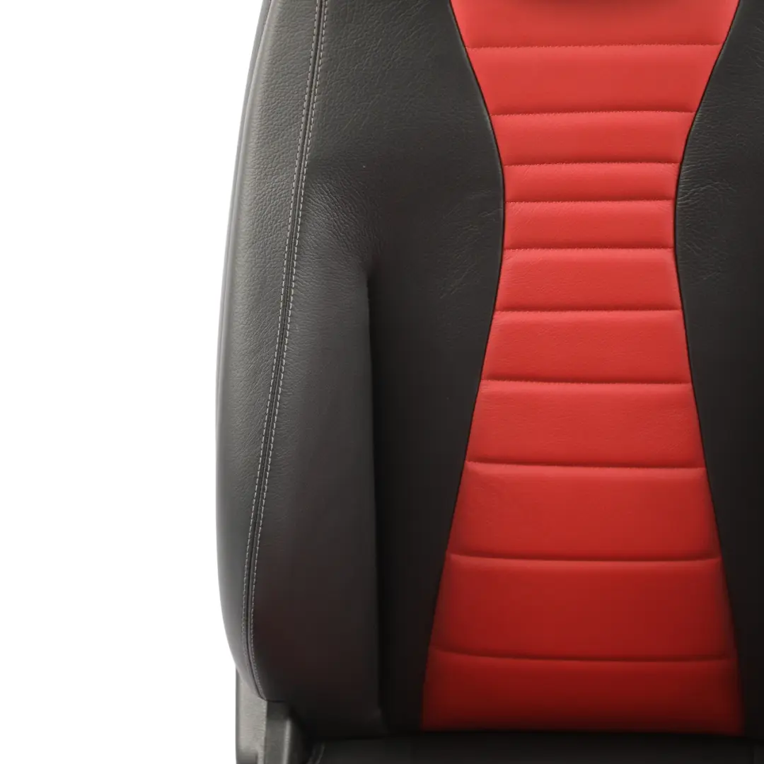 Mercedes C238 Front Seat Left N/S Interior Heated AMG Line Leather Black Red - SKU RHD-A2389101004-1 - Part number A2389101004