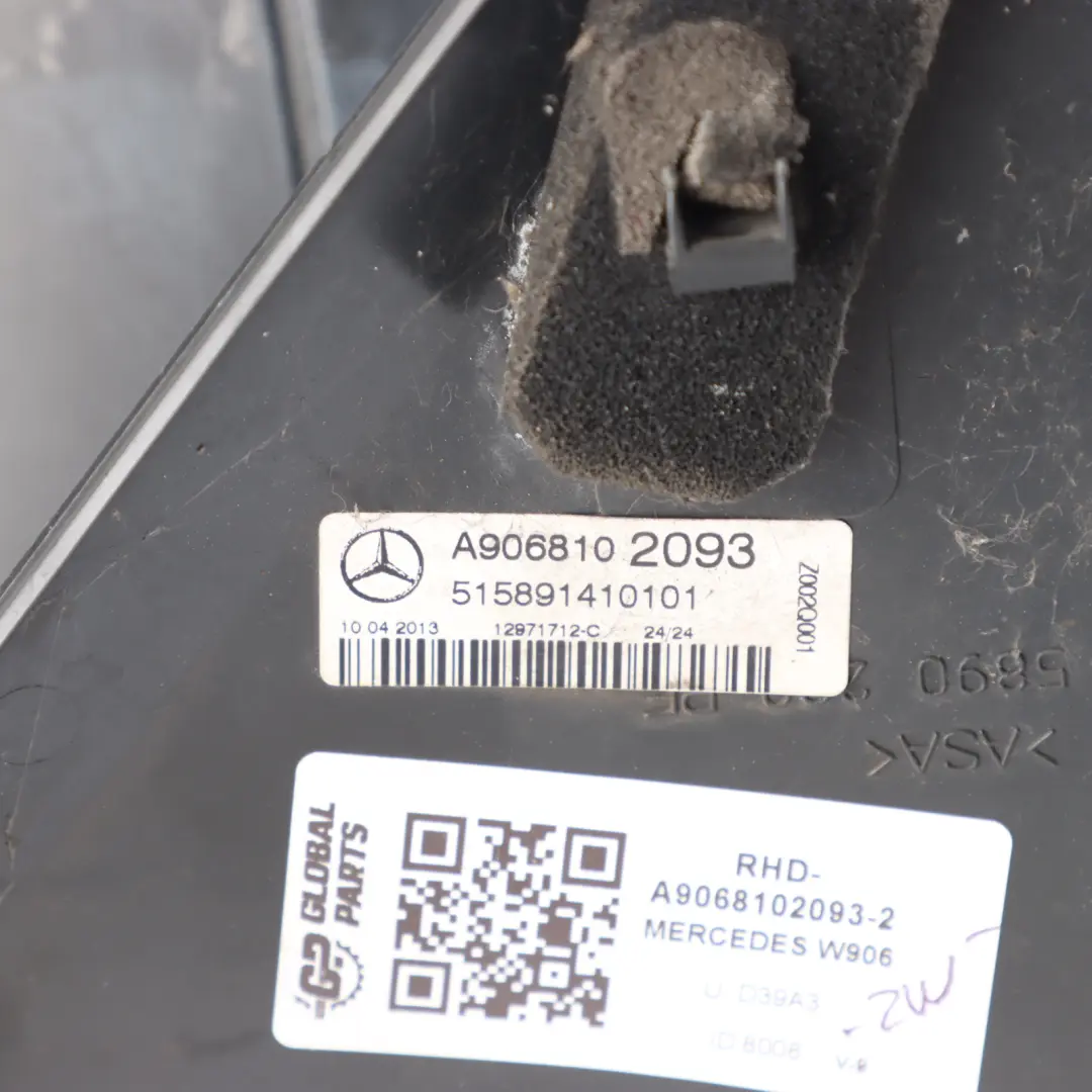 Mercedes Sprinter W906 Wing Mirror Door Right O/S Outside Primed - SKU RHD-A9068102093-2 - Part number A9068102093