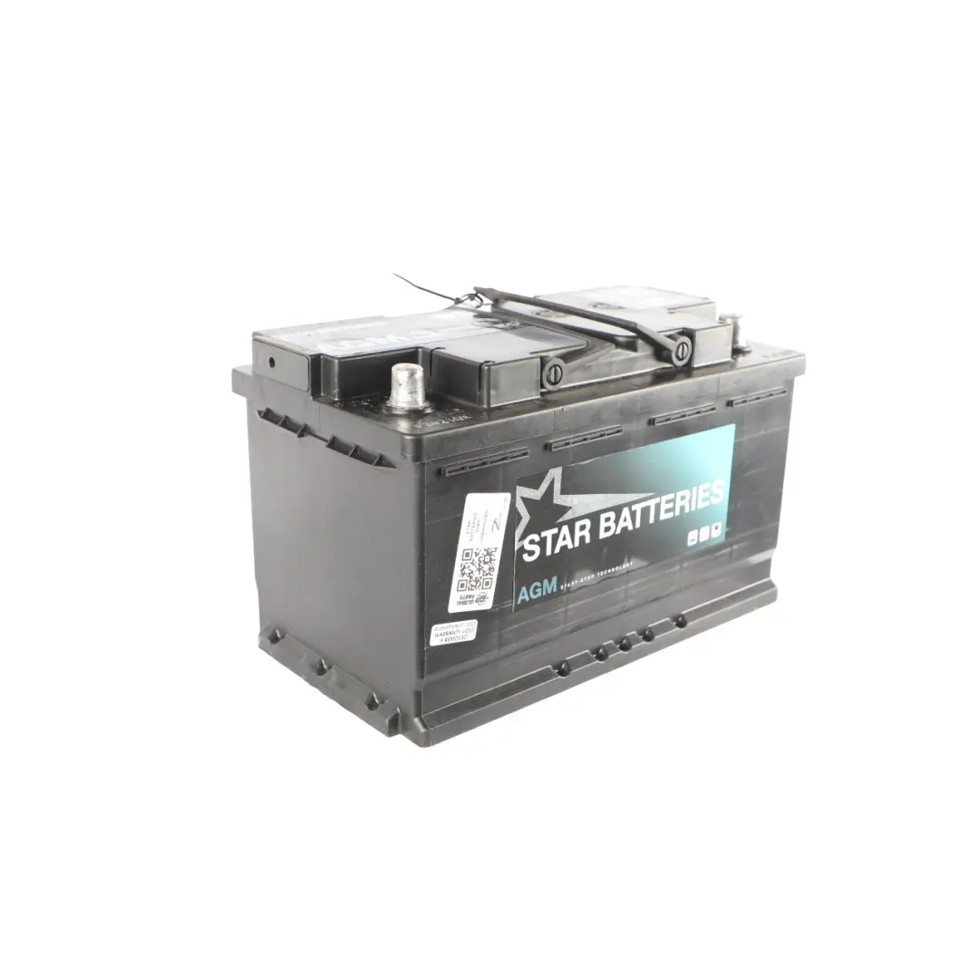 Batteries SB115AGM Car Battery AGM Start Stop 12V 80Ah 800EN to Star with Part number STAR-BATTERIES-80AH Star Batteries SB115AGM Car Battery AGM Start Stop 12V 80Ah 800EN - SKU STAR-BATTERIES-80AH - Part number STAR-BATTERIES-80AH