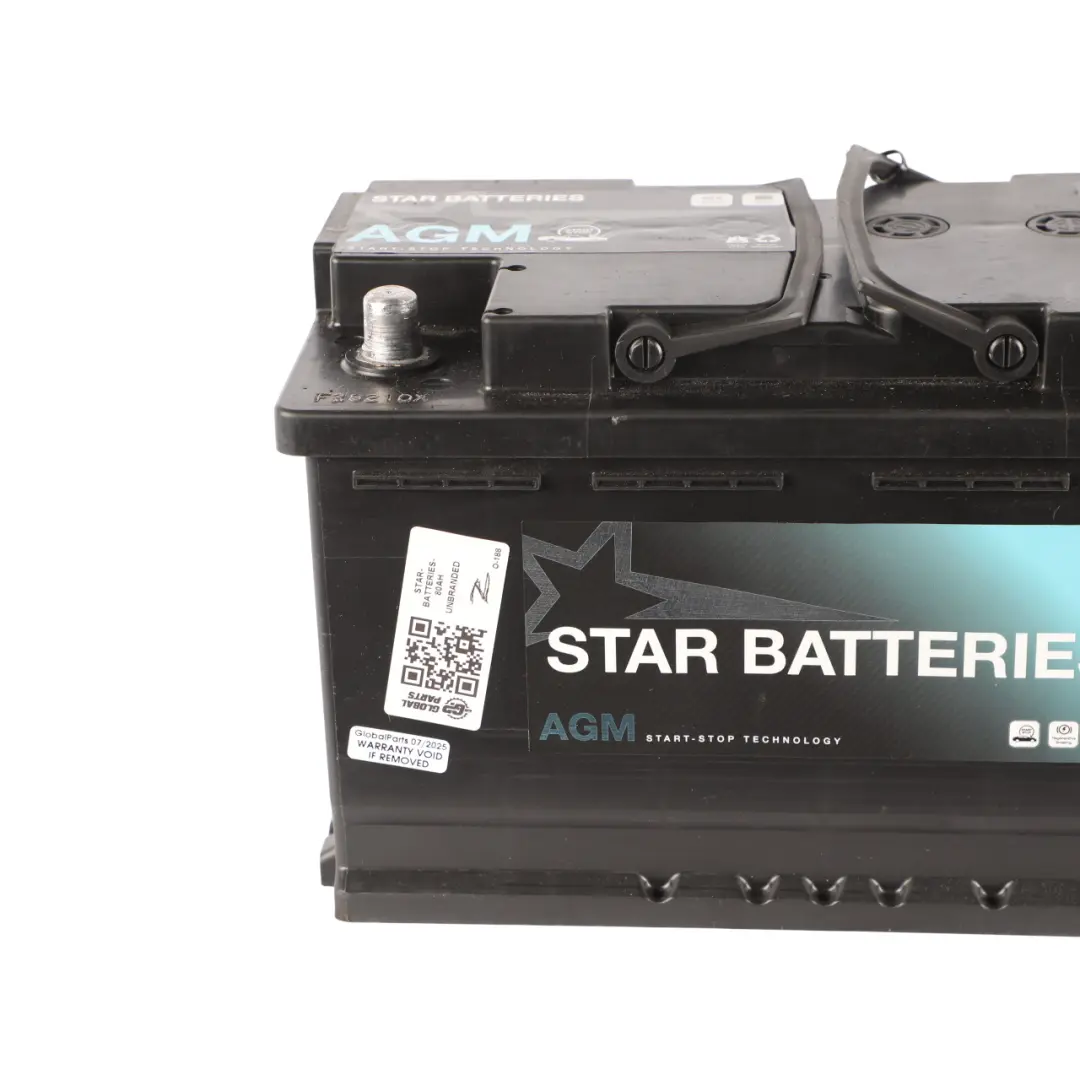Batteries SB115AGM Car Battery AGM Start Stop 12V 80Ah 800EN to Star with Part number STAR-BATTERIES-80AH Star Batteries SB115AGM Car Battery AGM Start Stop 12V 80Ah 800EN - SKU STAR-BATTERIES-80AH - Part number STAR-BATTERIES-80AH