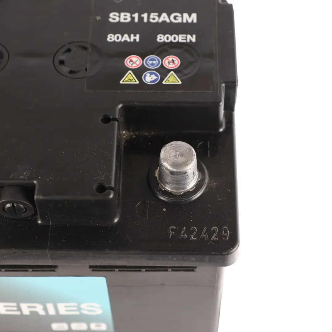 Star Batteries SB115AGM Car Battery AGM Start Stop 12V 80Ah 800EN - SKU STAR-BATTERIES-80AH - Part number STAR-BATTERIES-80AH