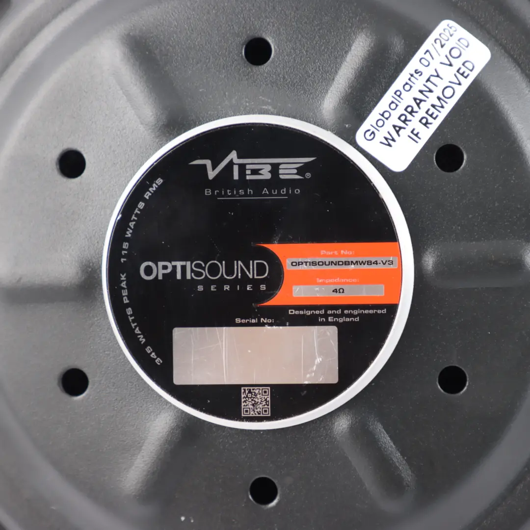 Genuine VIBE Optisound BMW84-V3 Car Audio Component Speaker Unit 8" 345W to with Part number VIBE-OPTISOUNDBMW84-V3 Genuine VIBE Optisound BMW84-V3 Car Audio Component Speaker Unit 8" 345W - SKU VIBE-OPTISOUNDBMW84-V3 - Part number VIBE-OPTISOUNDBMW84-V3