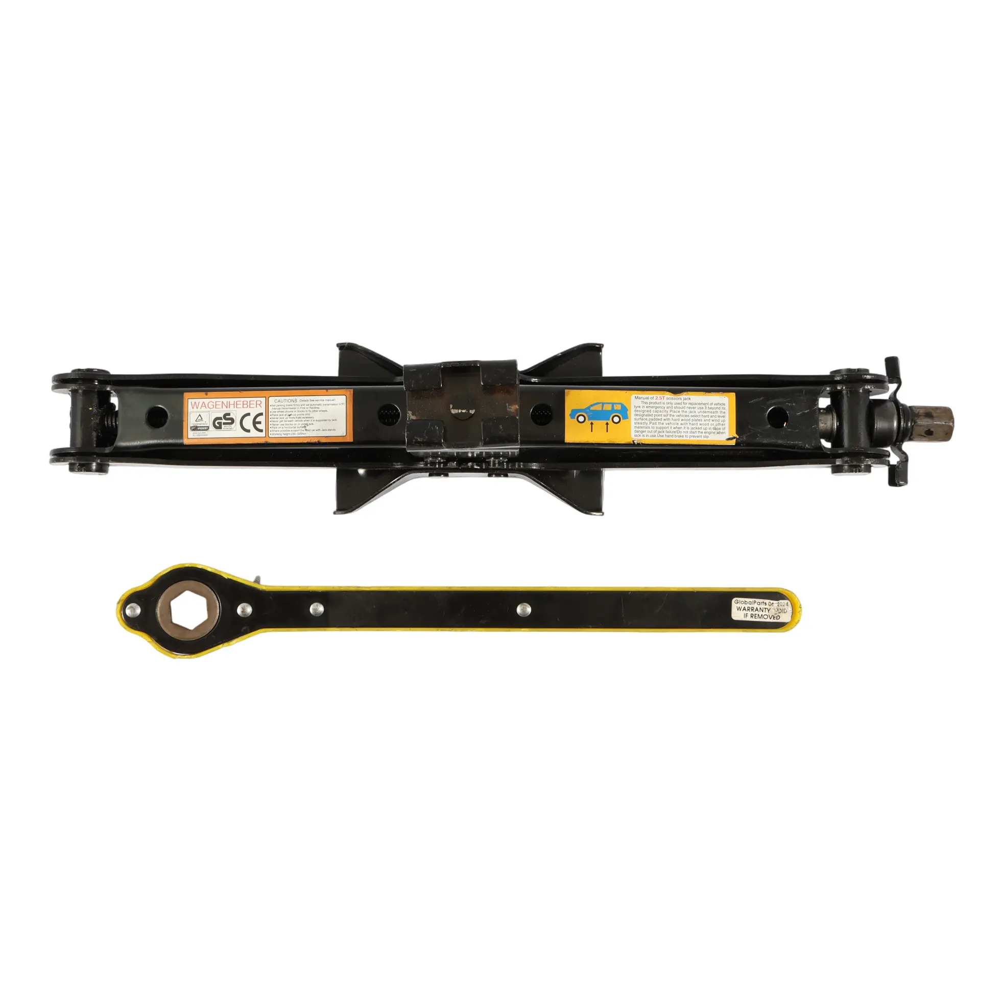 Wagenheber Articulated Steel Car Lifting Jack Service Tool 2.5T
