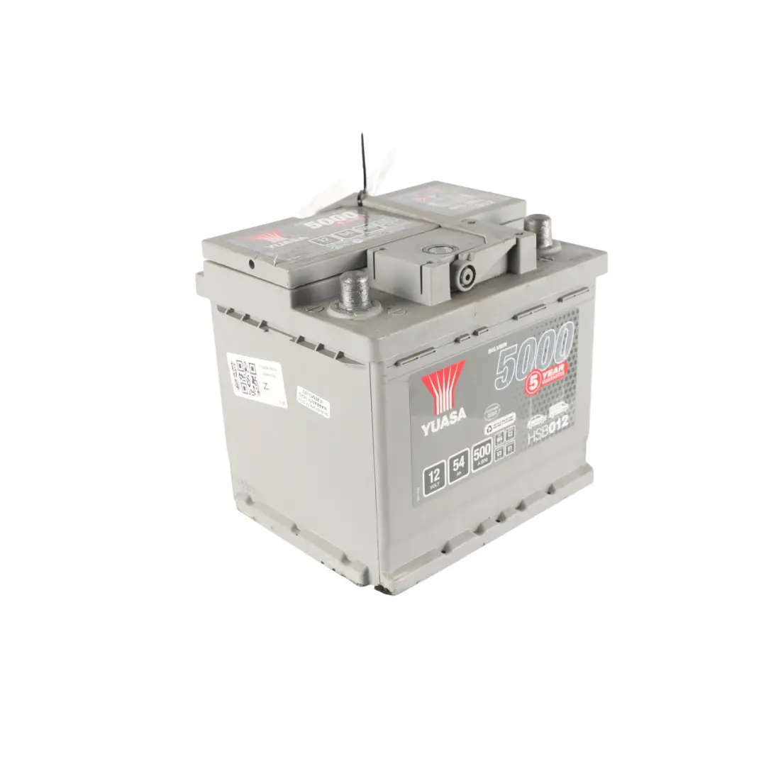YUASA 5000 Silver High Performance Battery 12V 54Ah 500A HSB012 to with Part number YUASA-54AH YUASA 5000 Silver High Performance Battery 12V 54Ah 500A HSB012 - SKU YUASA-54AH - Part number YUASA-54AH