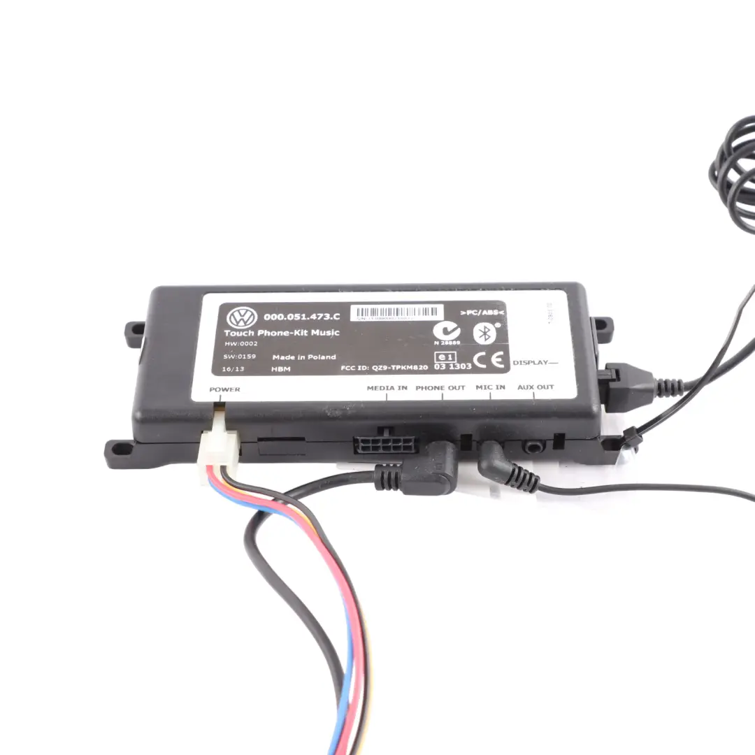 Volkswagen VW Polo 6R Bluetooth Hands-free TPK Connection Kit Set - SKU 000051473C-2 - Part number 000051473C