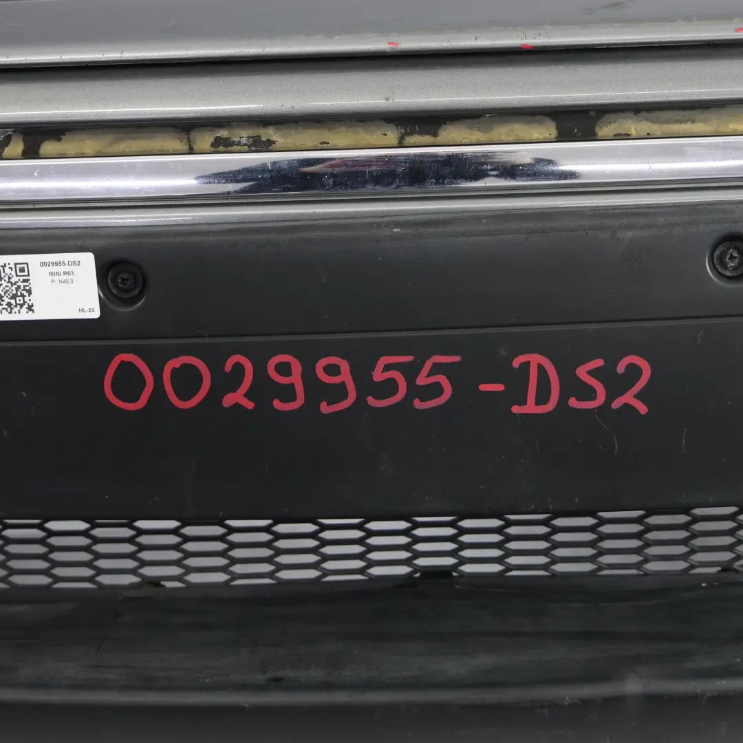 Front Bumper Cooper S Panel Dark Silver Metallic - 871 to Mini R52 R53 with Part number 0029955 Mini R52 R53 Front Bumper Cooper S Panel Dark Silver Metallic - 871 - SKU 0029955-DS2 - Part number 0029955