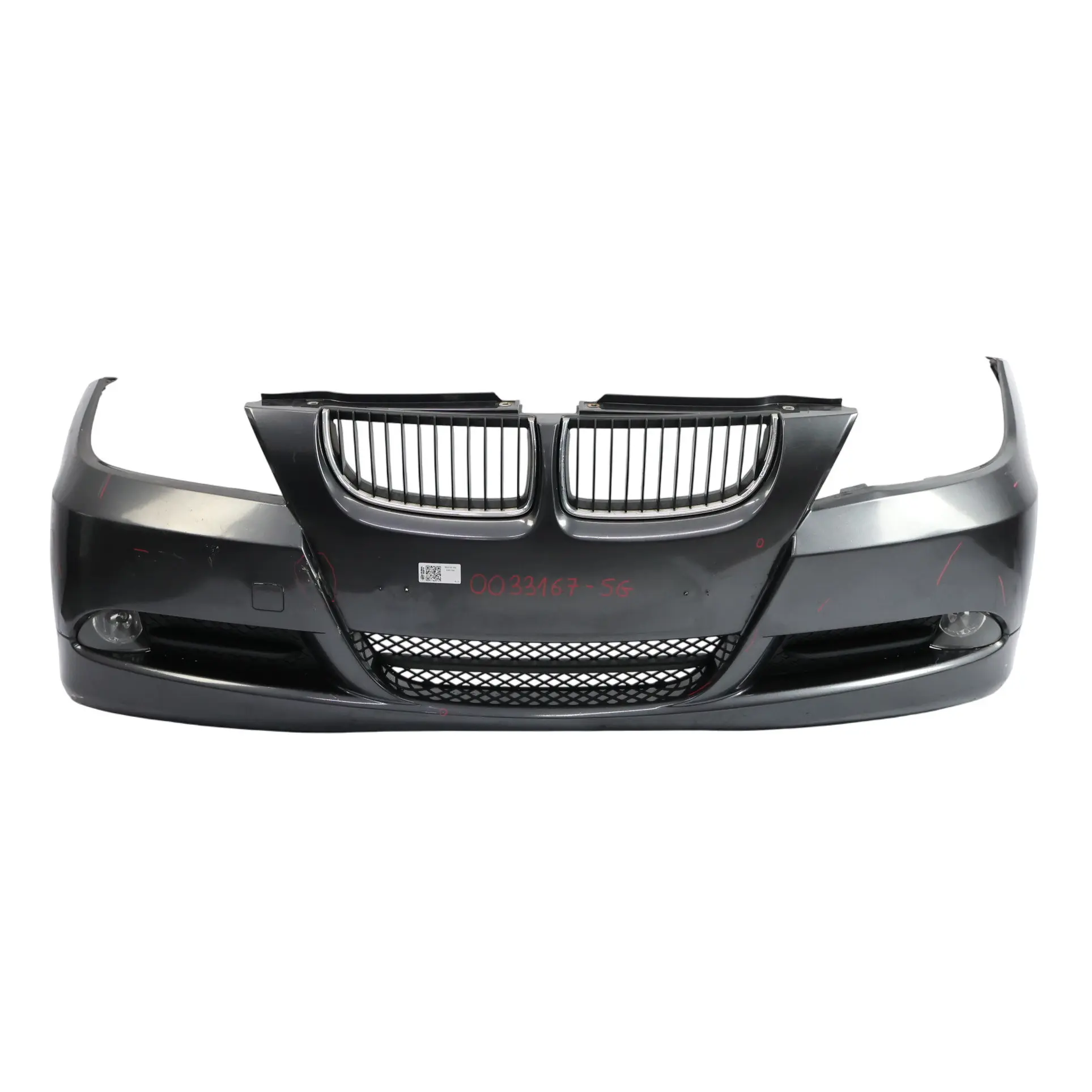 BMW E90 E91 Front Bumper Trim Panel Complete Sparkling Graphite - A22