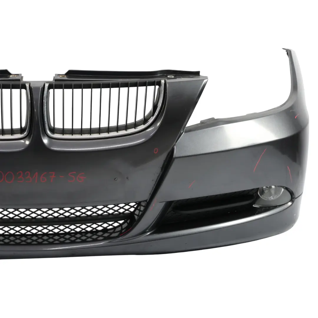 Front Bumper Trim Panel Complete Sparkling Graphite - A22 to BMW E90 E91 with Part number 0033167 BMW E90 E91 Front Bumper Trim Panel Complete Sparkling Graphite - A22 - SKU 0033167-SG - Part number 0033167