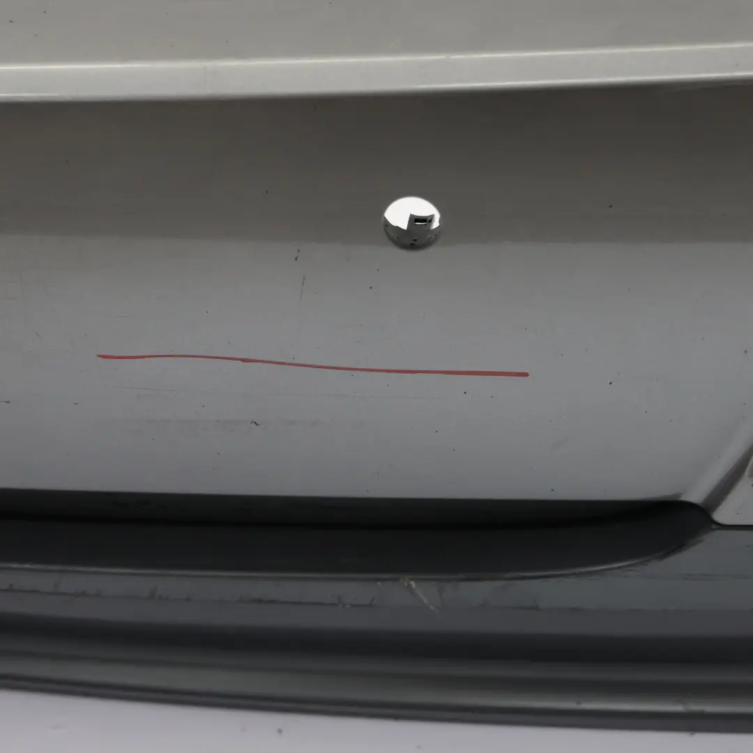 Bumper M Sport PDC Spacegrau Space Grey Metallic - A52 to BMW E90 Rear with Part number 0033541 BMW E90 Rear Bumper M Sport PDC Spacegrau Space Grey Metallic - A52 - SKU 0033541-SCG - Part number 0033541