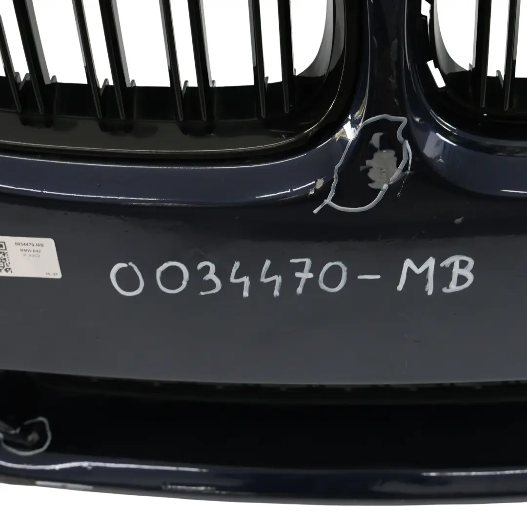 Front Bumper Trim Panel Monacoblau Monaco Blue Metallic - A35 to BMW E92 E93 with Part number 0034470 BMW E92 E93 Front Bumper Trim Panel Monacoblau Monaco Blue Metallic - A35 - SKU 0034470-MB - Part number 0034470