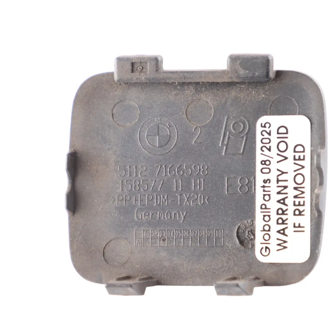 BMW E81 E87 LCI Parachoques Trasero Remolque Flap Cap Bluewater - 896 7166598 - SKU 0036377-WB - Número de pieza 0036377