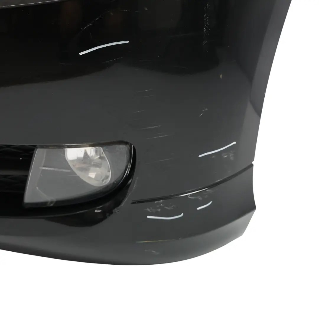 BMW E90 E91 LCI Complete Front Bumper Trim Panel Black Sapphire Metallic - 475 - SKU 0036837-BS - Part number 0036837
