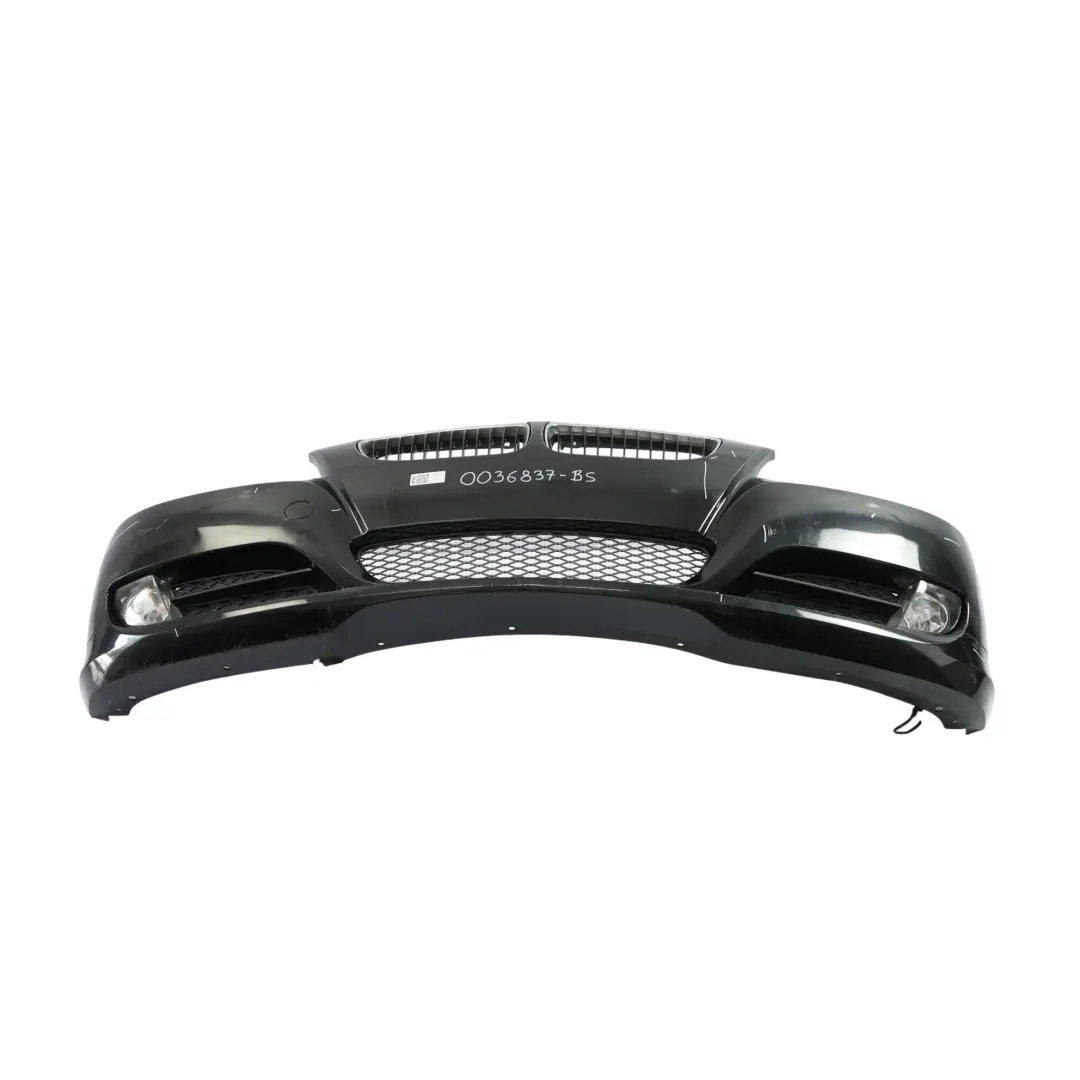 BMW E90 E91 LCI Complete Front Bumper Trim Panel Black Sapphire Metallic - 475 - SKU 0036837-BS - Part number 0036837