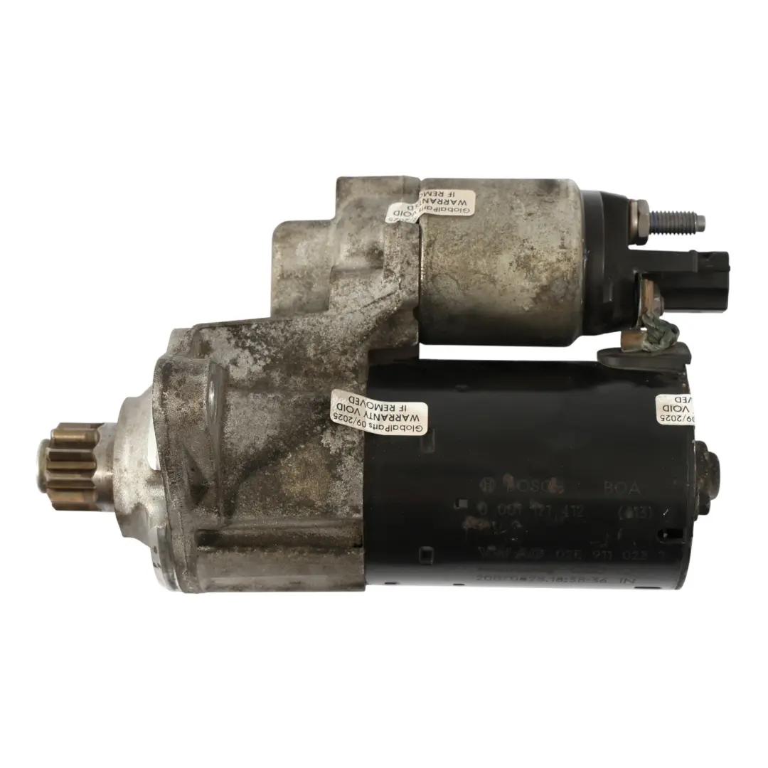 Benzinmotor Anlasser 2.0 TFSI BWA für Audi TT 8J mit Teilenummer 02E911023J Audi TT 8J Benzinmotor Anlasser 2.0 TFSI BWA - SKU 02E911023J - Teilenummer 02E911023J