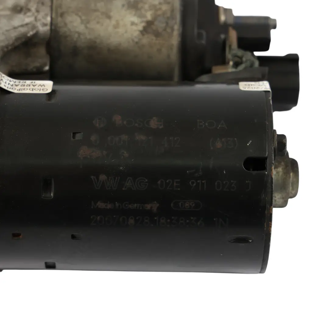 Benzinmotor Anlasser 2.0 TFSI BWA für Audi TT 8J mit Teilenummer 02E911023J Audi TT 8J Benzinmotor Anlasser 2.0 TFSI BWA - SKU 02E911023J - Teilenummer 02E911023J