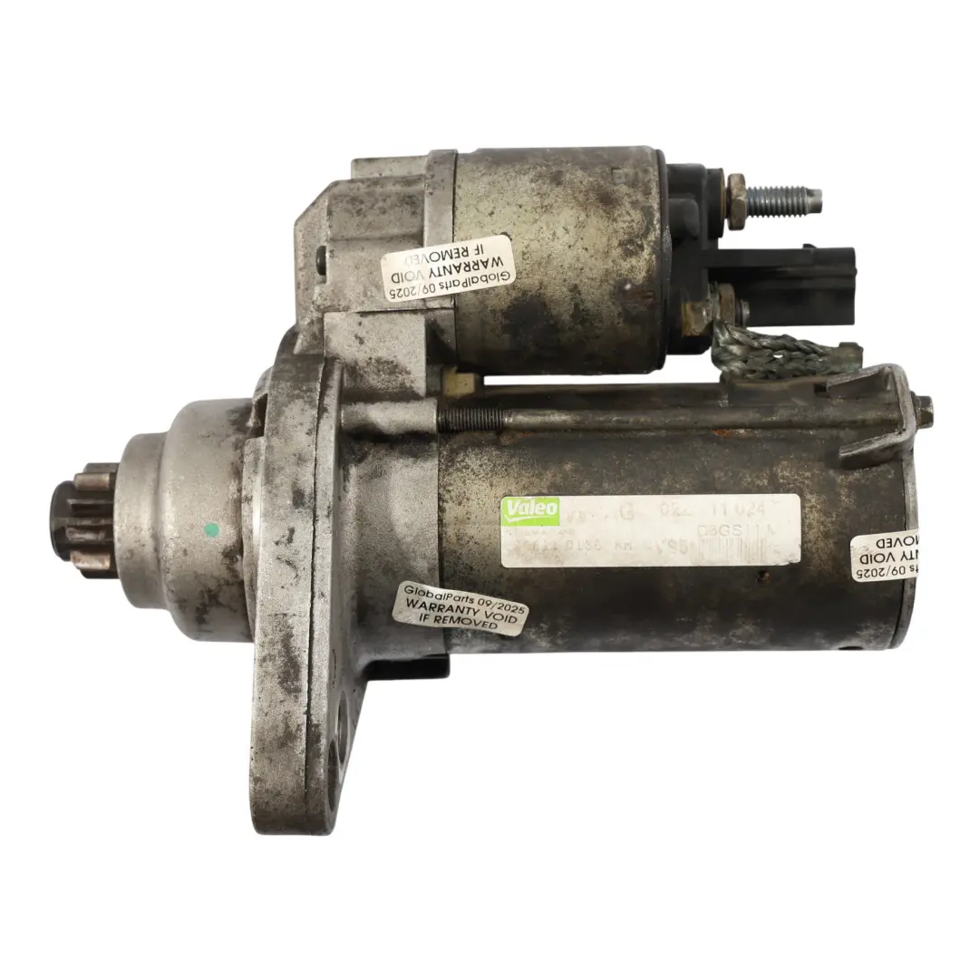 Mk3 Starter Motor Engine Valeo 1.4 TSI Petrol to Audi A3 8P VW Scirocco with Part number 02Z911024P Audi A3 8P VW Scirocco Mk3 Starter Motor Engine Valeo 1.4 TSI Petrol - SKU 02Z911024P - Part number 02Z911024P