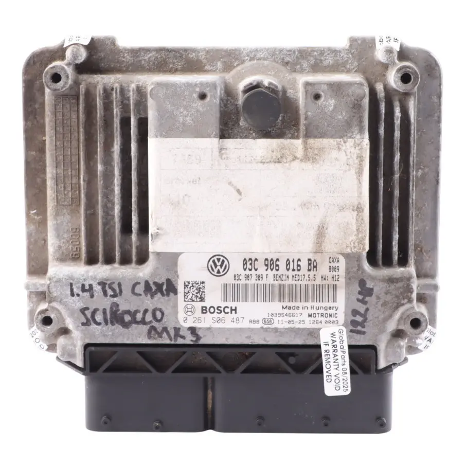 Mk3 1.4 TSI CAXA 122HP Engine Control ECU Manual to Volkswagen Scirocco with Part number 03C906016BA Volkswagen Scirocco Mk3 1.4 TSI CAXA 122HP Engine Control ECU Manual - SKU 03C906016BA - Part number 03C906016BA