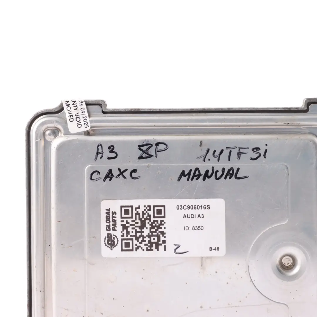 Audi A3 8P 1.4 TFSI CAXC 125HP Engine Control Unit ECU Manual - SKU 03C906016S - Part number 03C906016S