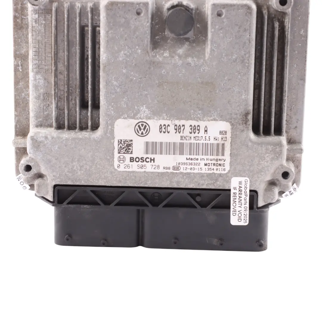 Volkswagen Golf Mk6 1.4 TSI CAXA 122HP Engine Control ECU Manual - SKU 03C907309A - Part number 03C907309A