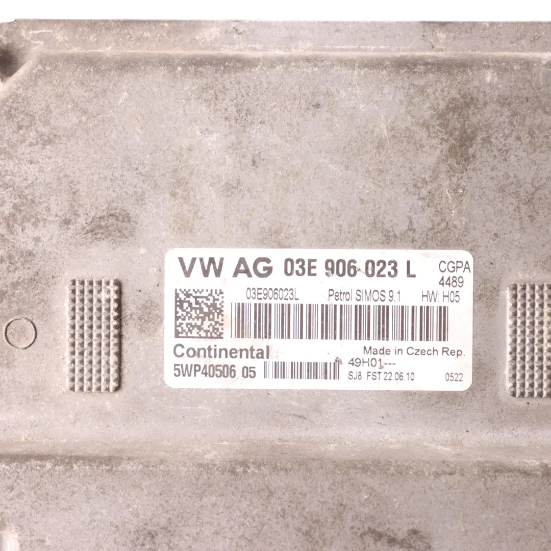 Volkswagen Polo 6R 1.2 MPI CGPA 70HP Engine ECU Kit SME RBG + Key - SKU 03E906023AL-1 - Part number 03E906023AL