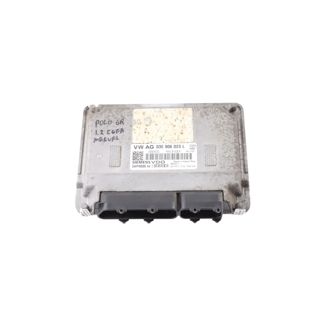 CGPB 60HP Engine Control ECU Manual to Volkswagen Polo 6R 1.2 MPI with Part number 03E906023L Volkswagen Polo 6R 1.2 MPI CGPB 60HP Engine Control ECU Manual - SKU 03E906023L - Part number 03E906023L