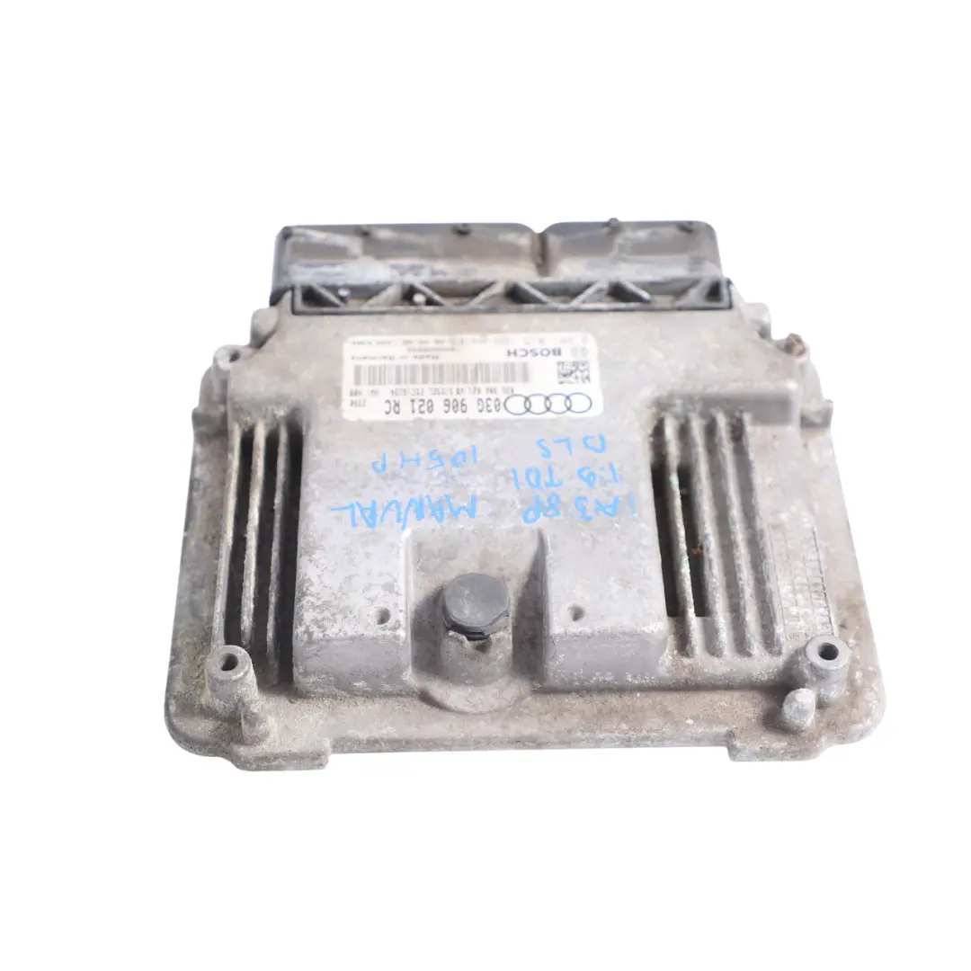 105HP Engine Control Unit Module ECU Manual to Audi A3 8P 1.9 TDI BLS with Part number 03G906021RC Audi A3 8P 1.9 TDI BLS 105HP Engine Control Unit Module ECU Manual - SKU 03G906021RC - Part number 03G906021RC