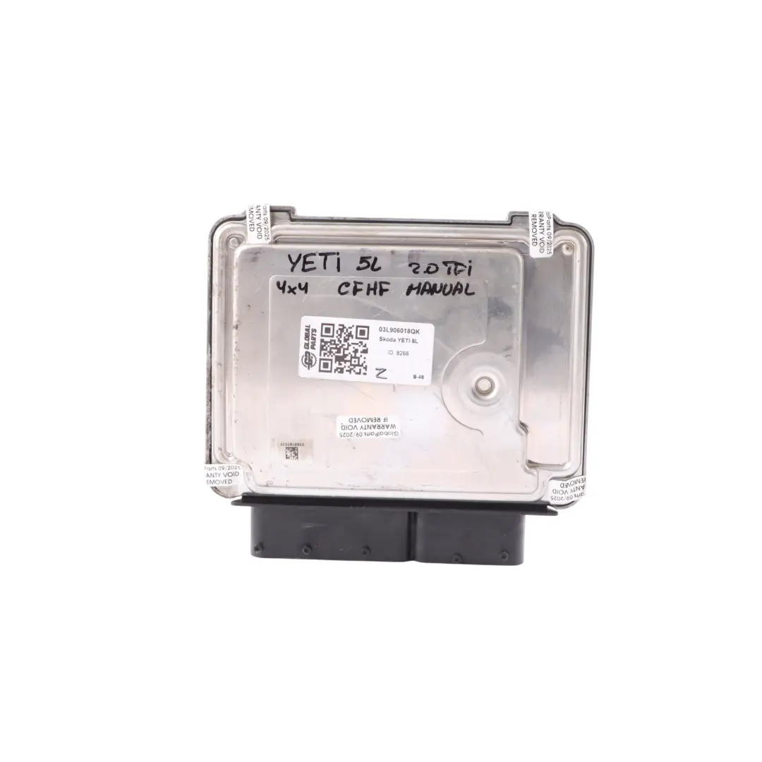 Mk1 5L 2.0 TDI CFHF 4x4 Engine Control Unit ECU Manual to Skoda Yeti with Part number 03L906018QK Skoda Yeti Mk1 5L 2.0 TDI CFHF 4x4 Engine Control Unit ECU Manual - SKU 03L906018QK - Part number 03L906018QK