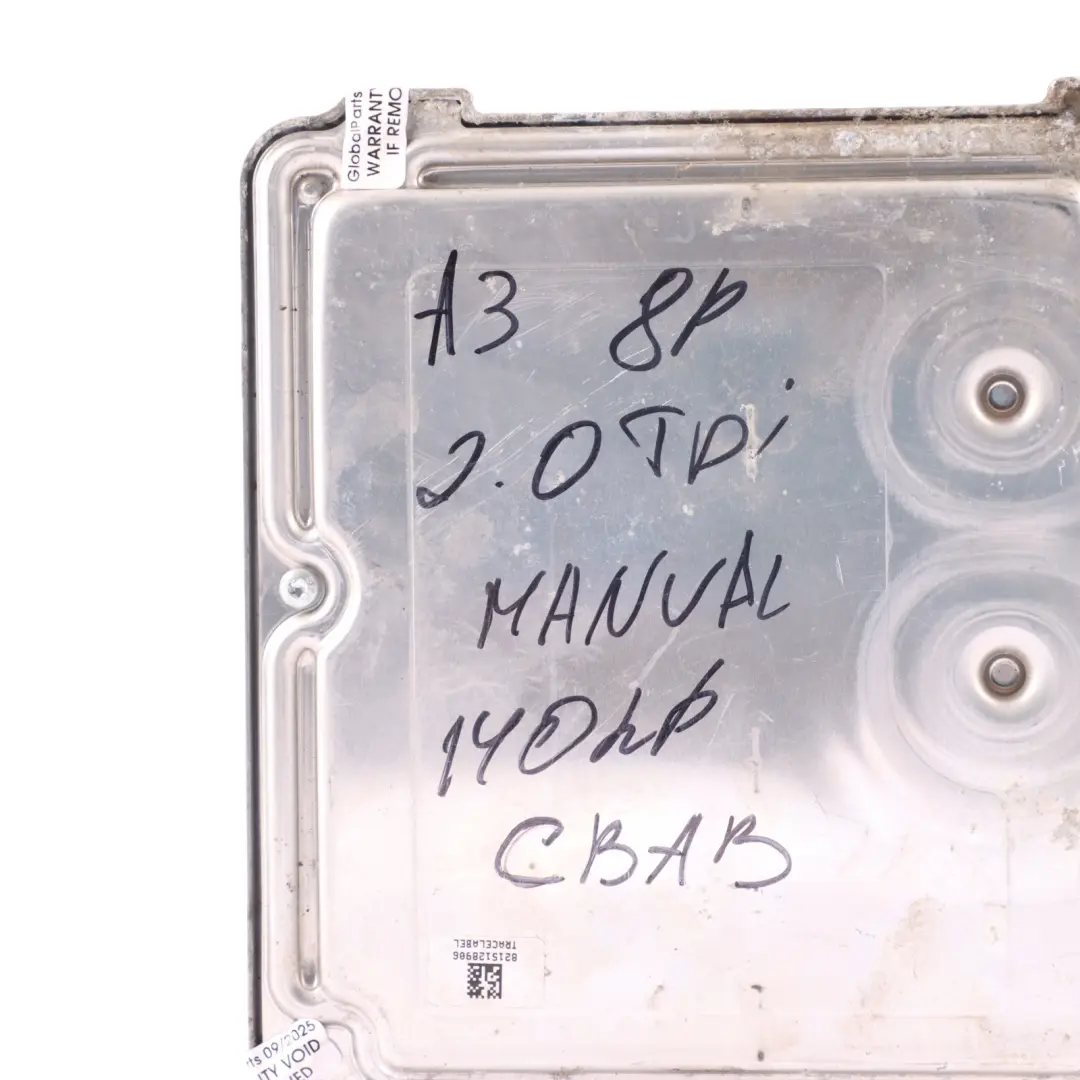 Audi A3 8P 2.0 TDI CBAB 140HP Engine Control ECU Kit Manual - SKU 03L906022BQ-2 - Part number 03L906022BQ