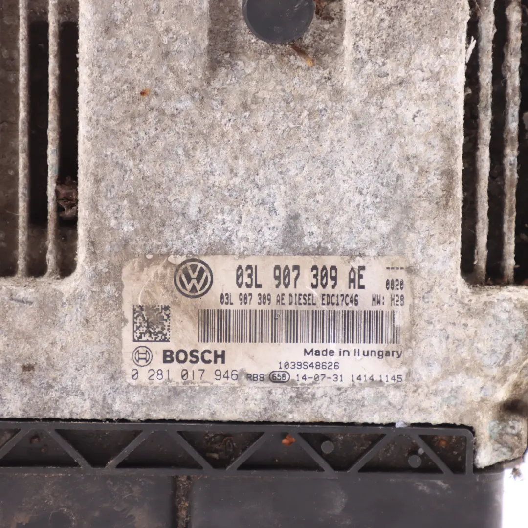 Volkswagen Passat B7 2.0 TDI CFGC 177HP Engine Control ECU Automatic - SKU 03L907309AE-1 - Part number 03L907309AE
