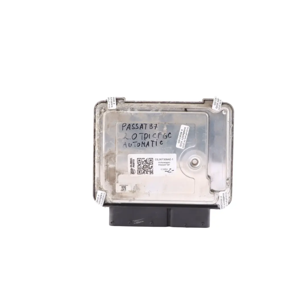 CFGC 177HP Engine Control ECU Automatic to Volkswagen Passat B7 2.0 TDI with Part number 03L907309AE Volkswagen Passat B7 2.0 TDI CFGC 177HP Engine Control ECU Automatic - SKU 03L907309AE-1 - Part number 03L907309AE