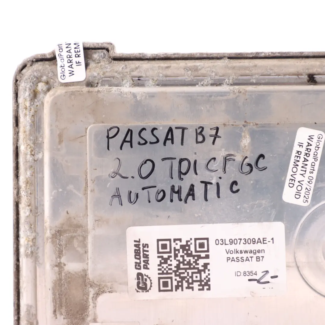 Volkswagen Passat B7 2.0 TDI CFGC 177HP Engine Control ECU Automatic - SKU 03L907309AE-1 - Part number 03L907309AE