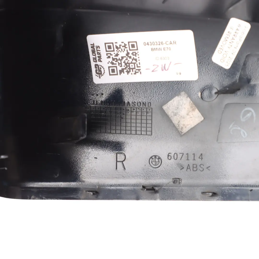 BMW X5 E70 X6 E71 Obudowa Prawego Lusterka Czarna - SKU 0430326-CAR - Numer Części 0430326