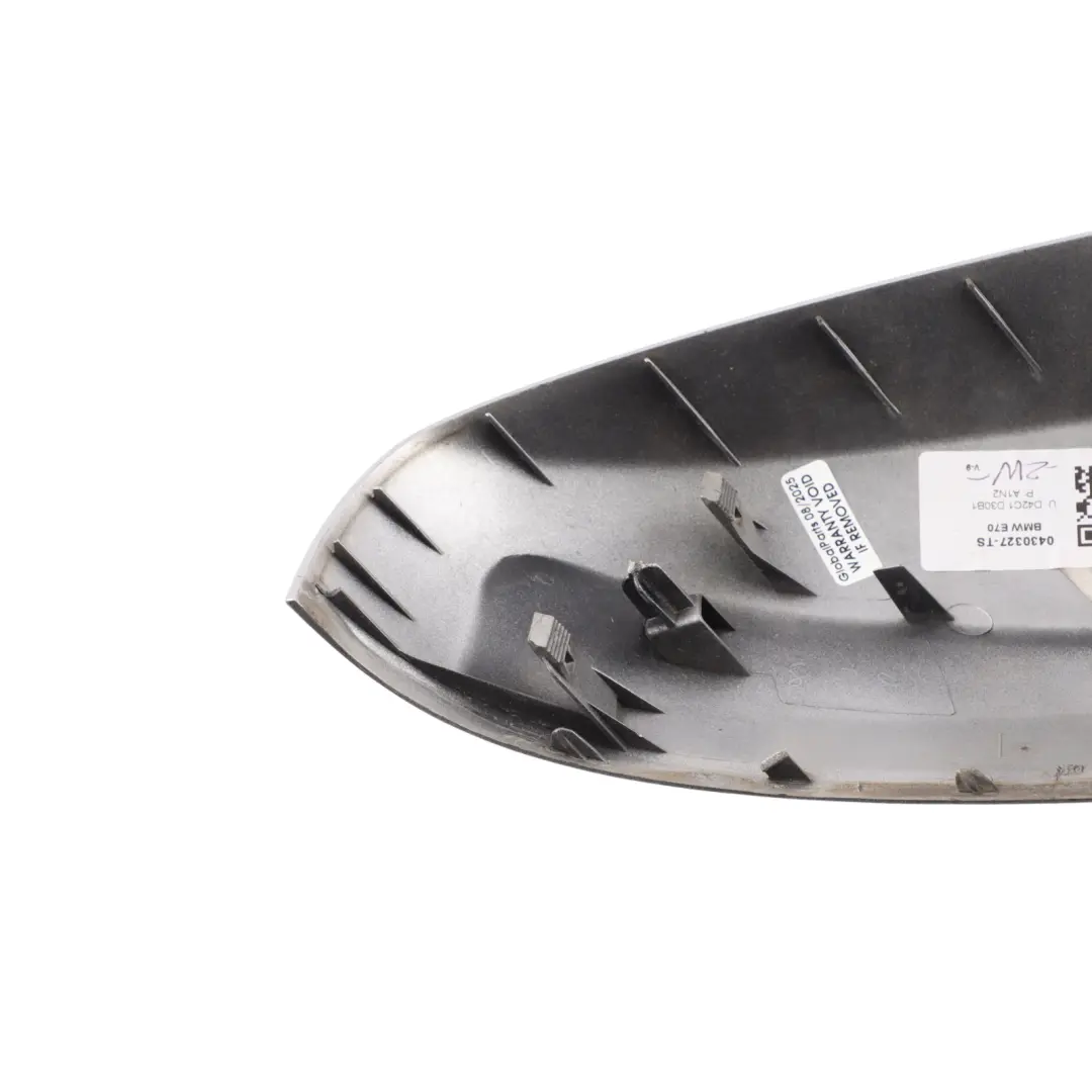  Tapa Espejo BMW X5 E70 X6 E71 Tapa Carcasa Izquierda Titansilber Plata - 354 - SKU 0430327-TS - Número de pieza 0430327