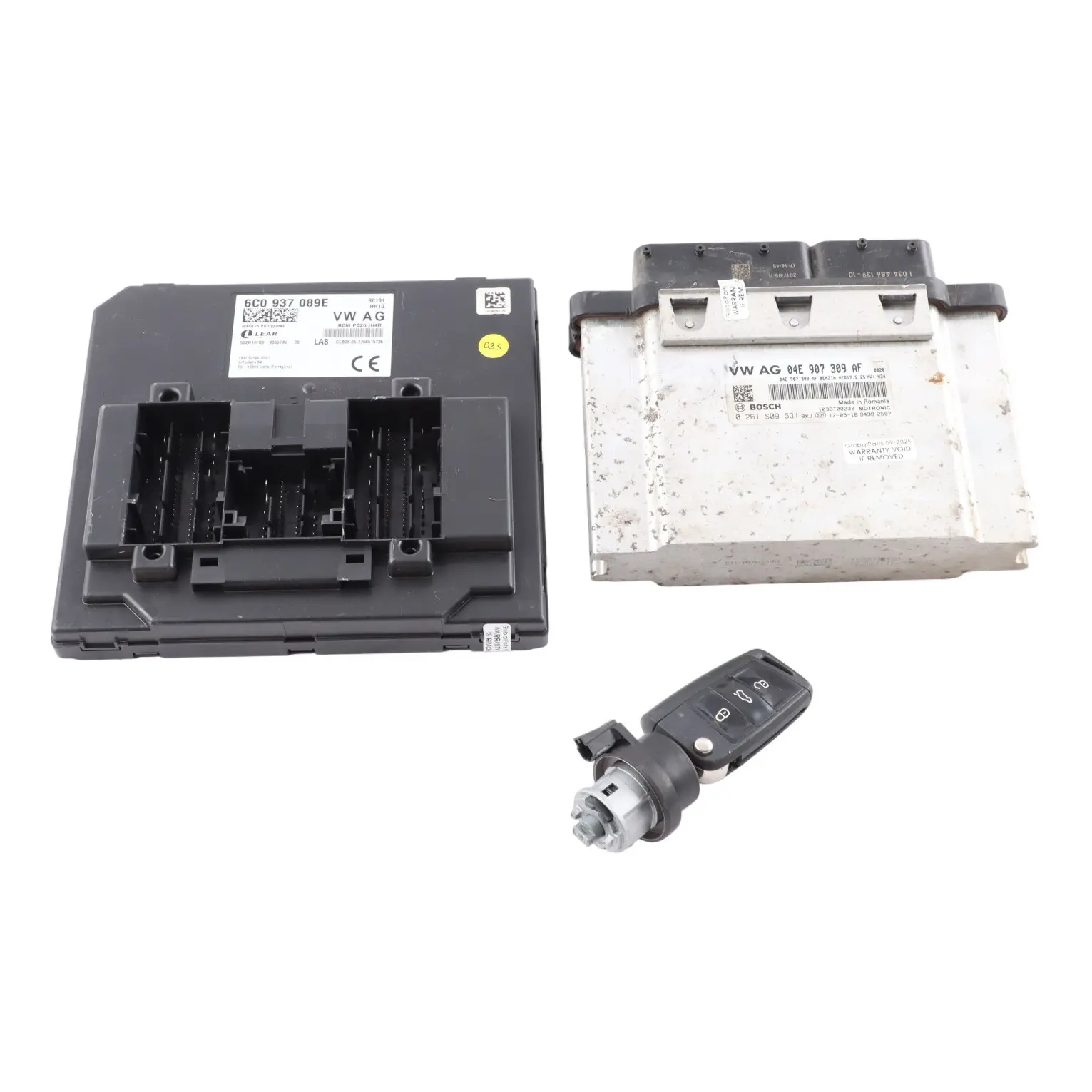Volkswagen Polo 5 6C 1.2 TSI CJZC 90HP Engine Control ECU Kit 04E907309AF Manual