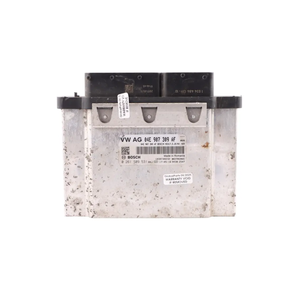 Volkswagen Polo 5 6C 1.2 TSI CJZC 90HP Engine Control ECU Kit Manual - SKU 04E907309AF-2 - Part number 04E907309AF