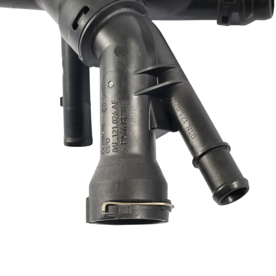Thermostat Coolant Regulator Connector Pipe Hose to Audi Q2 GA Diesel with Part number 04L121026AF Audi Q2 GA Diesel Thermostat Coolant Regulator Connector Pipe Hose - SKU 04L121026AF - Part number 04L121026AF