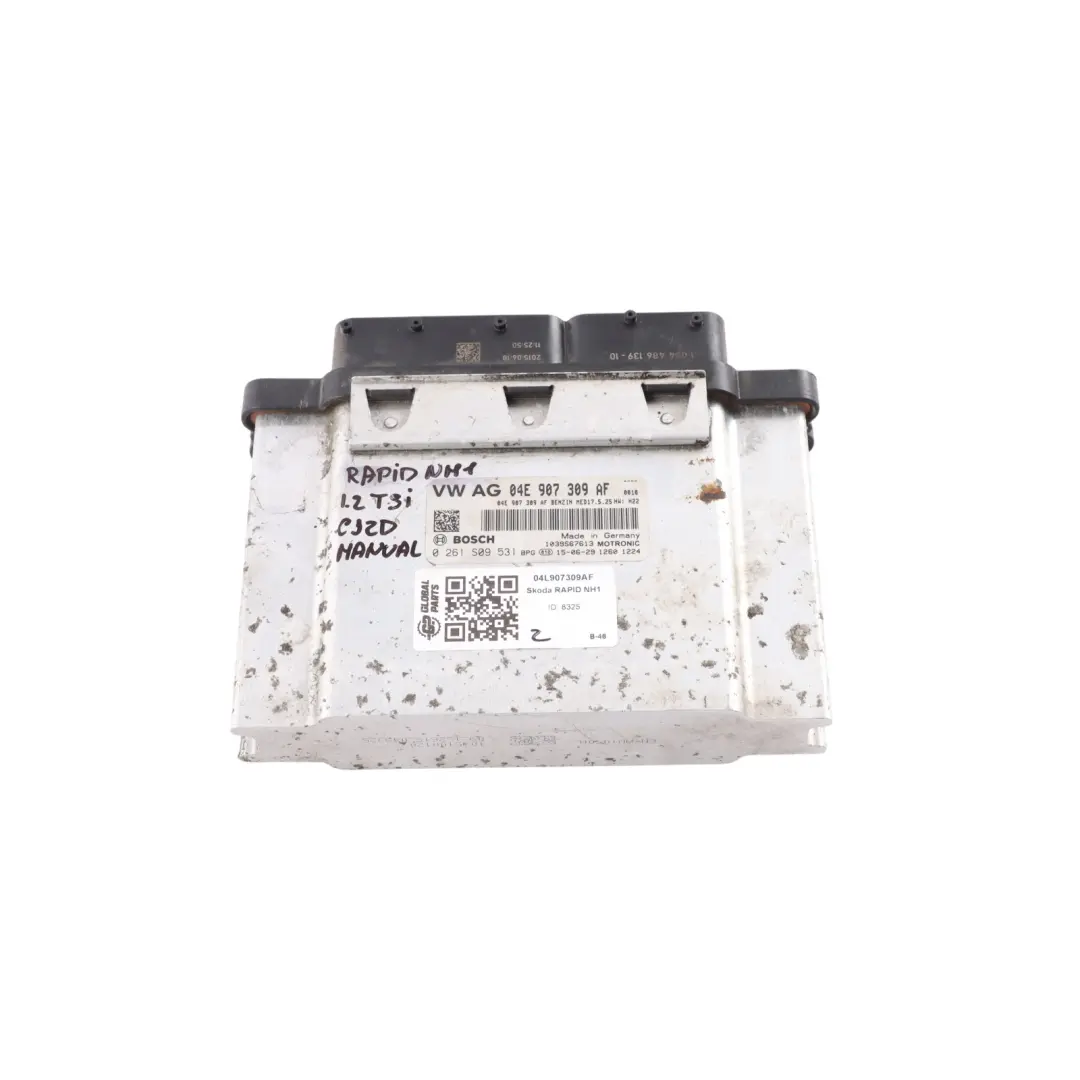 Control Unit ECU Module 1.2 TSI CJZD 90HP to Skoda Rapid NH1 Engine with Part number 04E907309AF Skoda Rapid NH1 Engine Control Unit ECU Module 1.2 TSI CJZD 90HP - SKU 04E907309AF-1 - Part number 04E907309AF