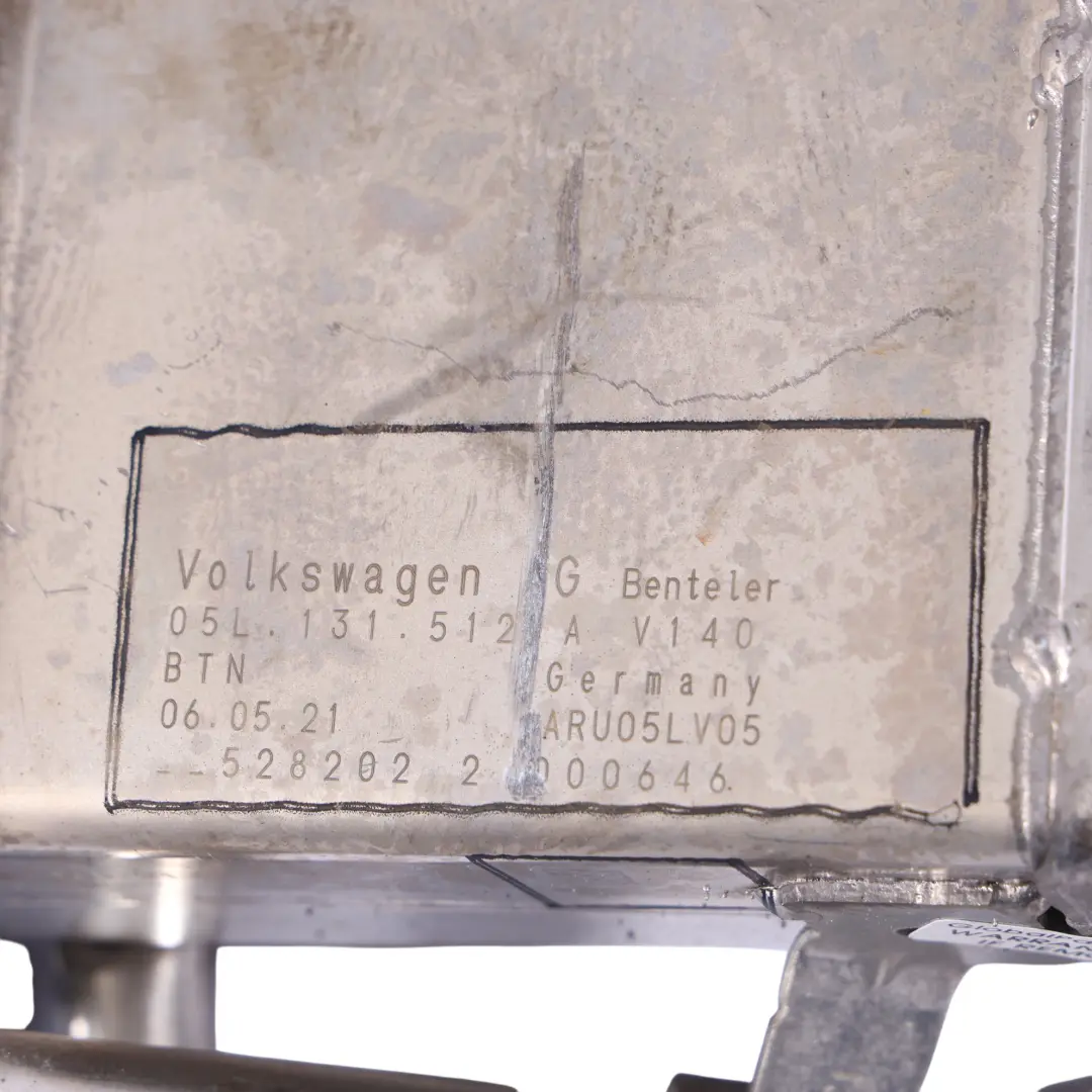 Audi A4 B9 A6 C8 Refrigerador EGR Válvula EGR 2.0 TDI DTNB - SKU 05L131512A - Número de pieza 05L131512A