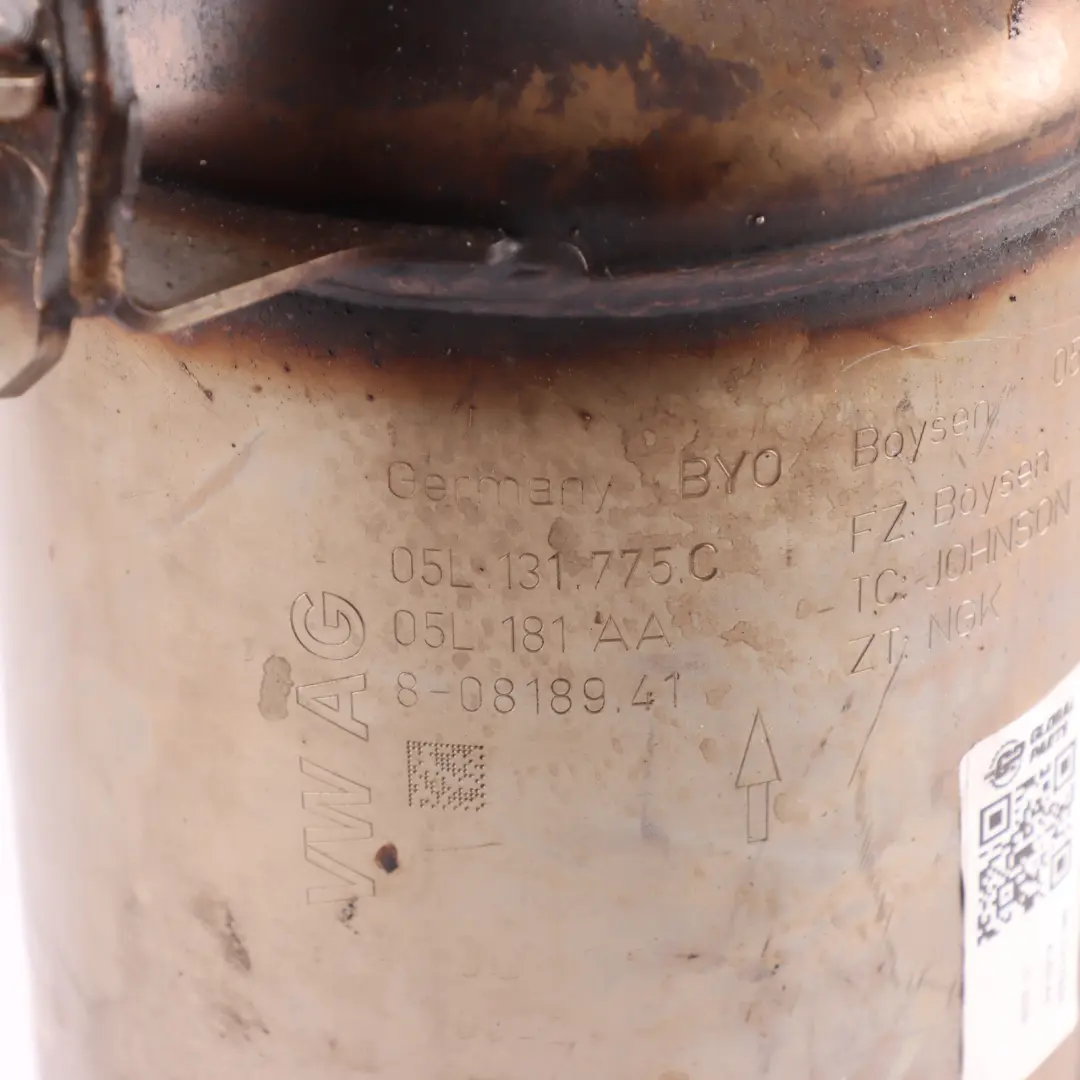 DPF Diesel Particulate Filter 2.0 TDI 05L131775C 05L181AA to Audi A4 B9 A5 F5 with Part number 05L131765K Audi A4 B9 A5 F5 DPF Diesel Particulate Filter 2.0 TDI 05L131775C 05L181AA - SKU 05L131765K - Part number 05L131765K