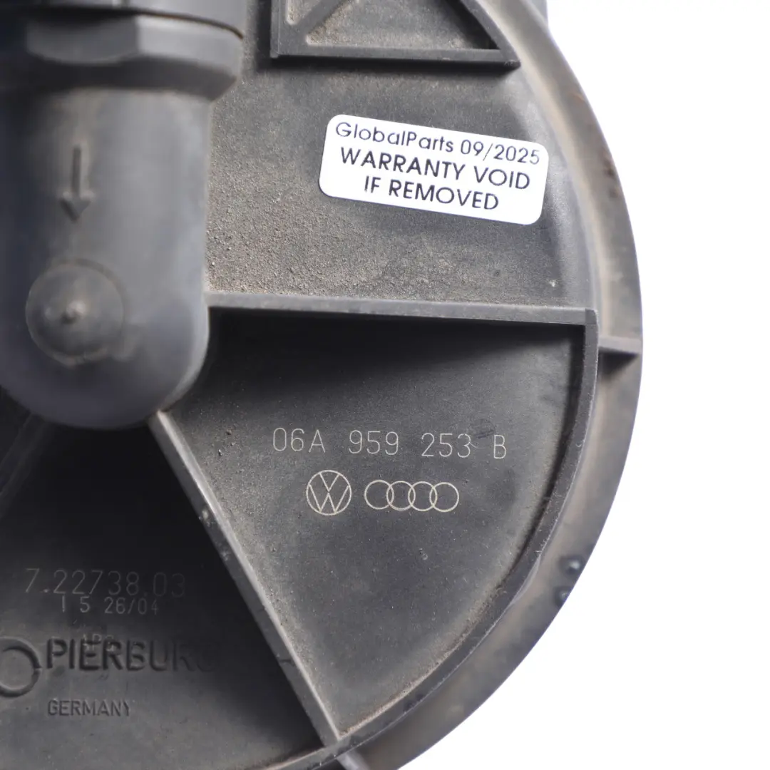 7L Auxiliary Secondary Air Pump Petrol to Audi A3 8P A4 B6 VW Touareg with Part number 06A959253B Audi A3 8P A4 B6 VW Touareg 7L Auxiliary Secondary Air Pump Petrol - SKU 06A959253B - Part number 06A959253B